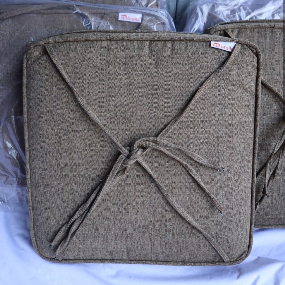 15" x 15" Sunbrella Chair Seat Stool
Cushion Indoor Outdoor Tan Home
Decor